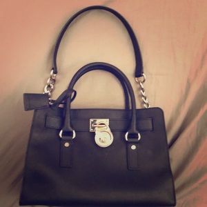 Michael Kors Hamilton purse BLACK